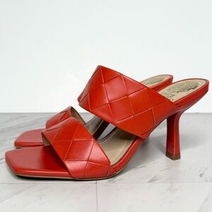 Vince Camuto Candiala Heeled Leather Sandal 7 1/2 M